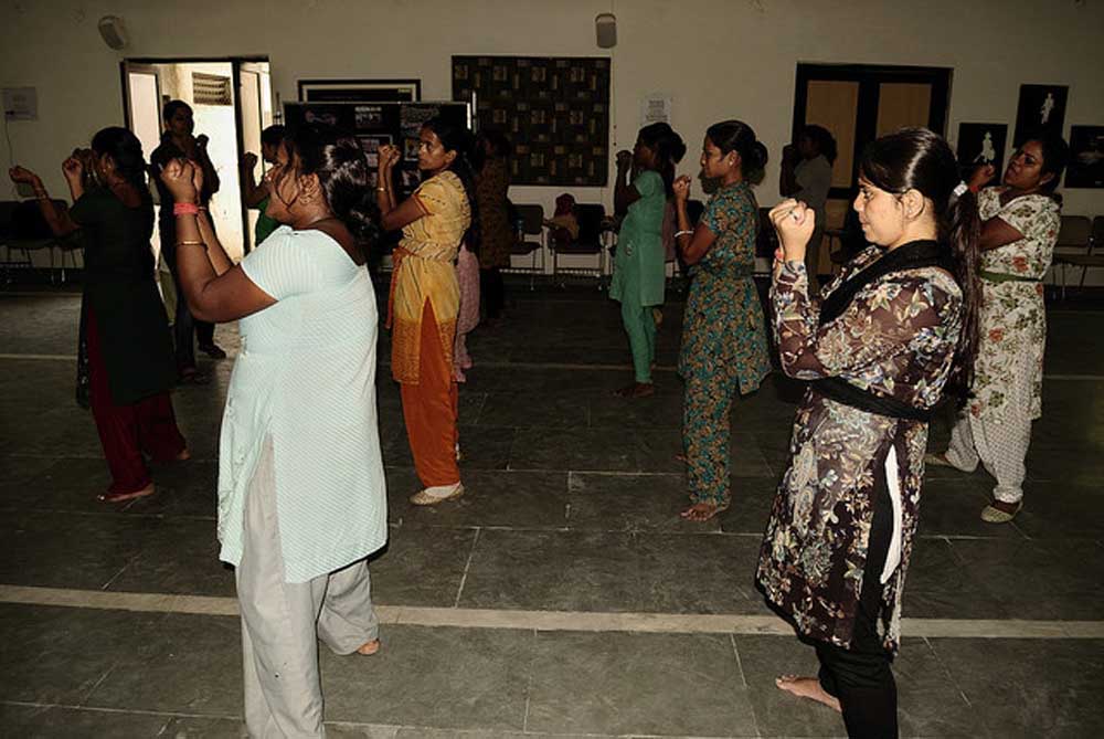 Azad Foundation India women driver self defence training